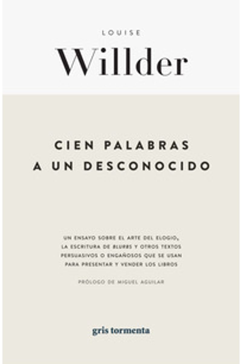 Portada de Cien palabras a un desconocido