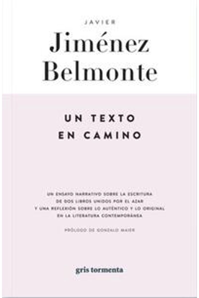 Portada de Un texto en camino